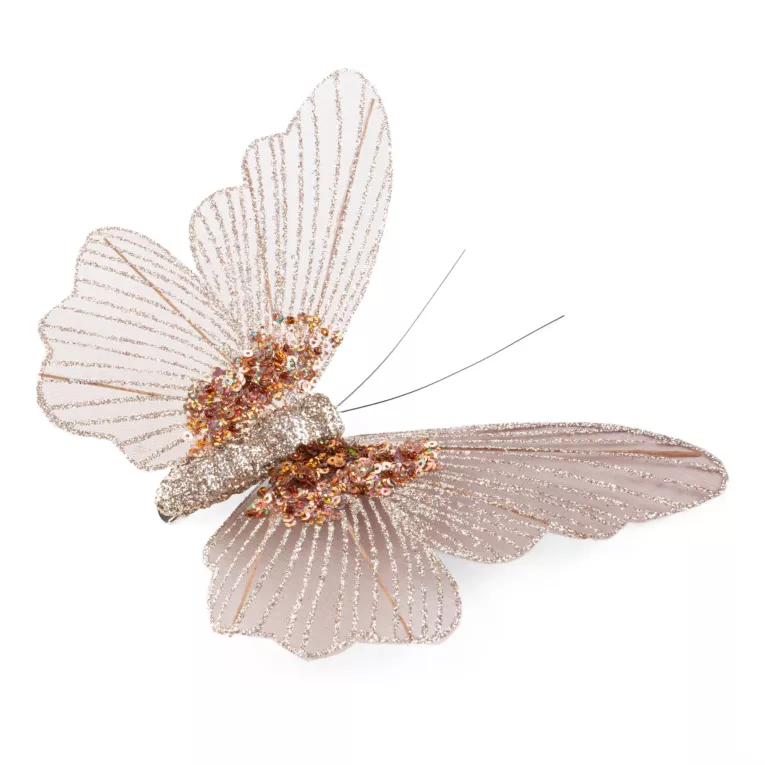 Dekoracyjna ozdoba MOTYL z siateczki Eurofirany