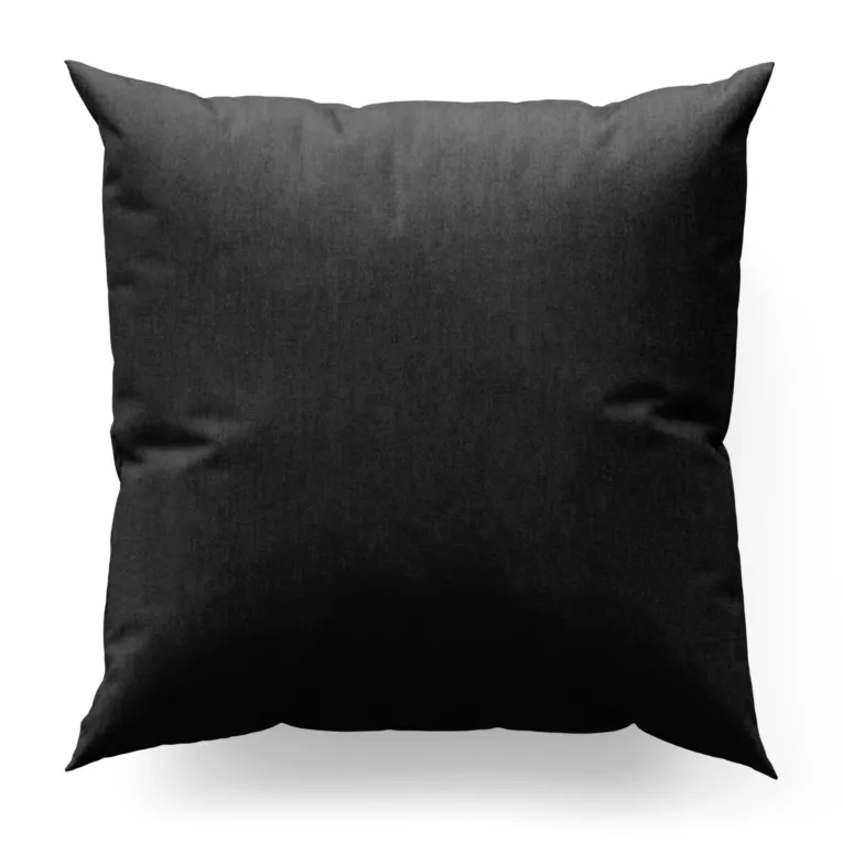 Poszewka szyta grafitowa z miękkiej matowej tkaniny szenilowej o naturalnym splocie