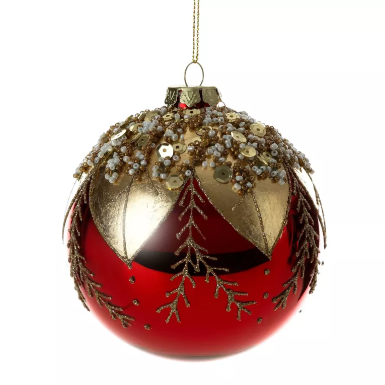 Klasyczna szklana bombka ręcznie zdobiona Eurofirany
