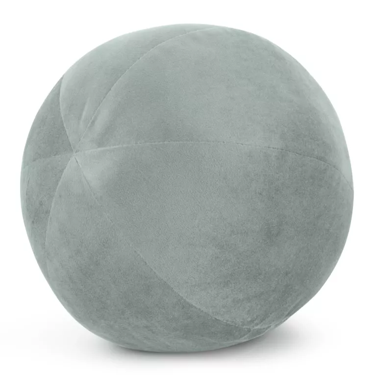 Poduszka dekoracyjna w formie kuli średnica 24 cm welwetowa szałwiowa GAJA Eurofirany