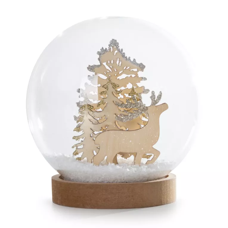 Ozdoba świąteczna w kształcie śnieżnej kuli 15x16 cm Eurofirany