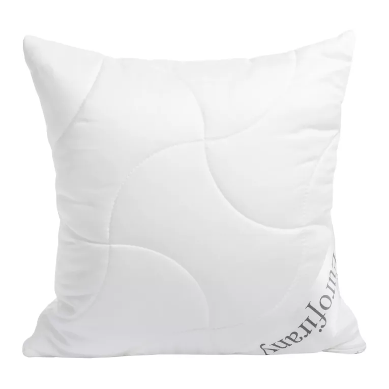 Poduszka 40 x 40 cm biała z wypełnieniem z lekkich kulek z włókna poliestrowego PLATINUM Eurofirany
