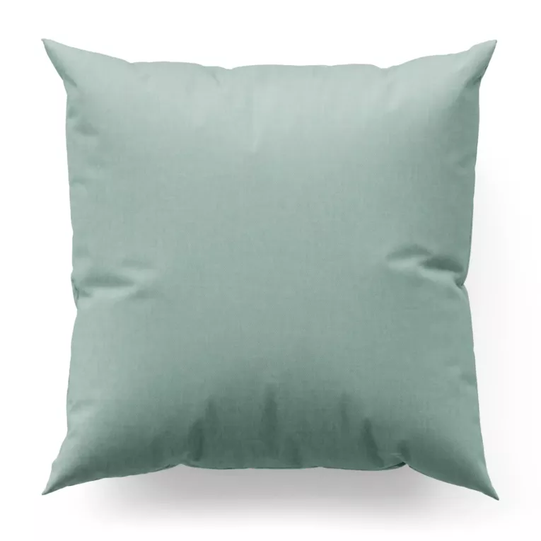 Poszewka szyta GEONOA miętowa z miękkiej tkaniny o naturalnym charakterze z widocznym ozdobnym splotem