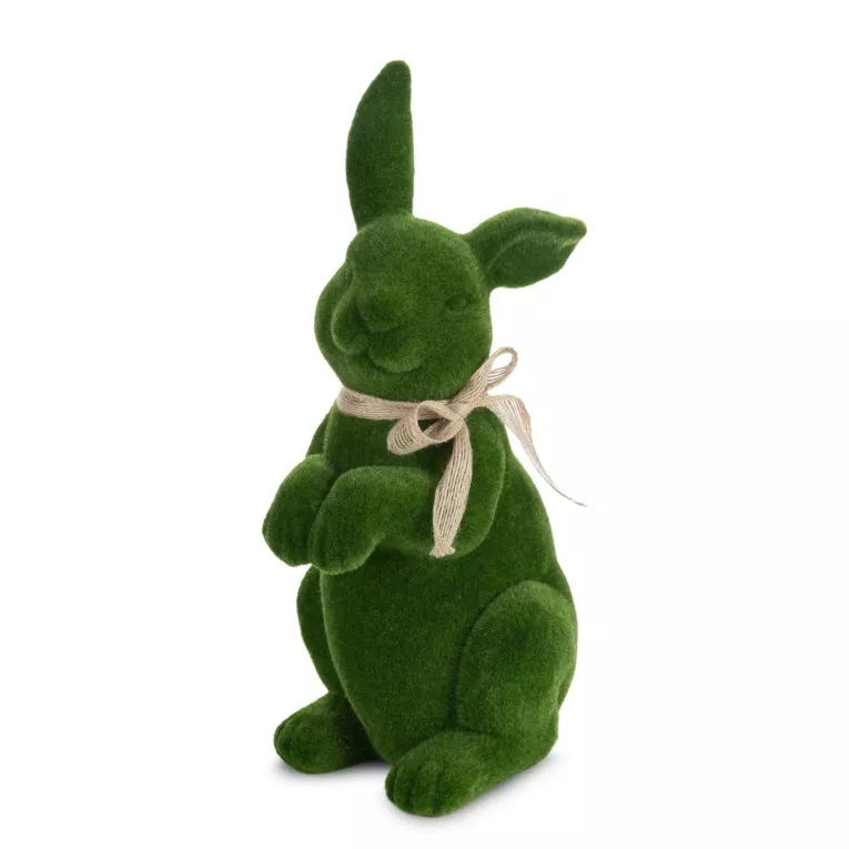 Wielkanocna figurka w kształcie zajączka o strukturalnym meszkowym wykończeniu Eurofirany