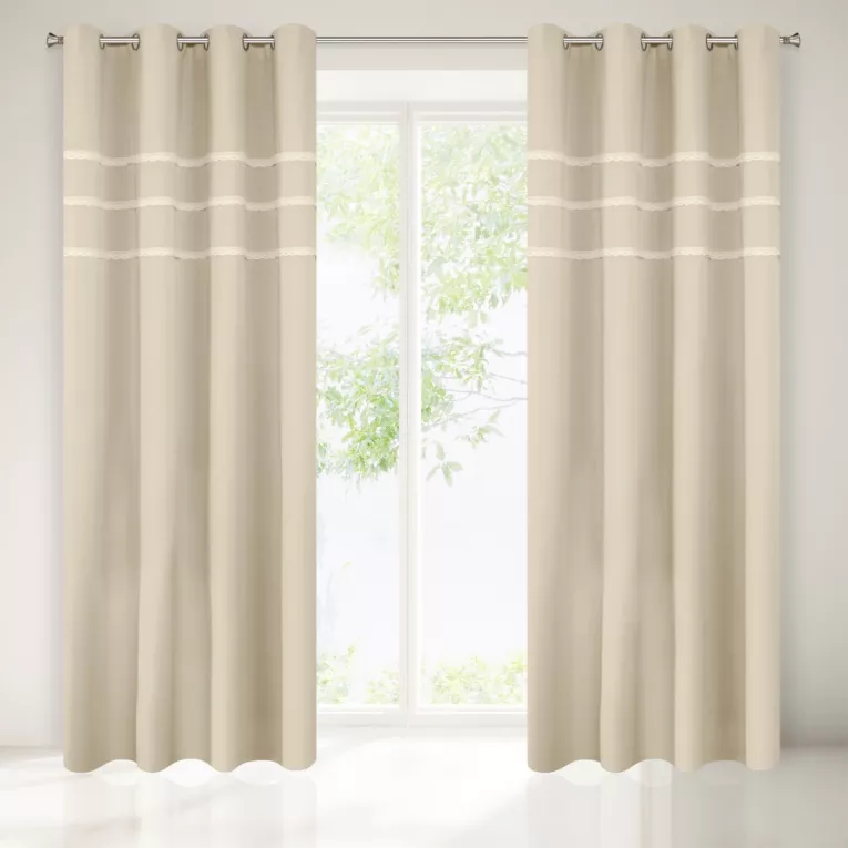 Zasłona LILIA z koronką Eurofirany