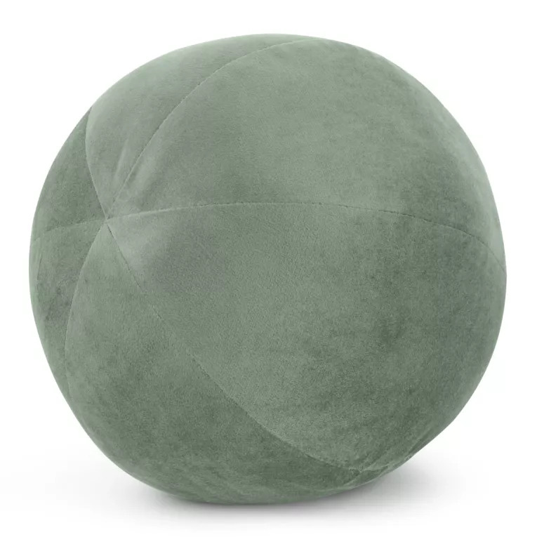 Poduszka dekoracyjna w formie kuli średnica 24 cm welwetowa jasnomiętowy GAJA Eurofirany