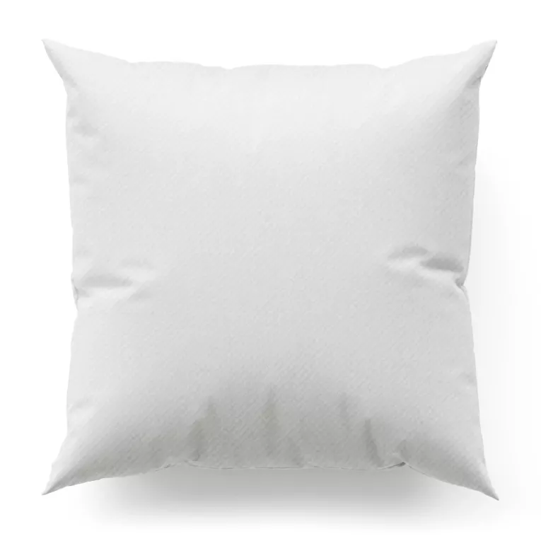 Poszewka szyta biała z gładkiej tkaniny zaciemniającej typu dimout