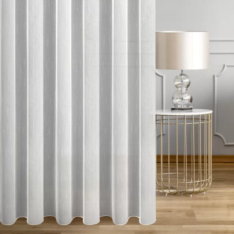 Firana szyta na taśmie fala kremowa foto-katalityczna tkanina, oczyszczająca powietrze z substancji szkodliwych