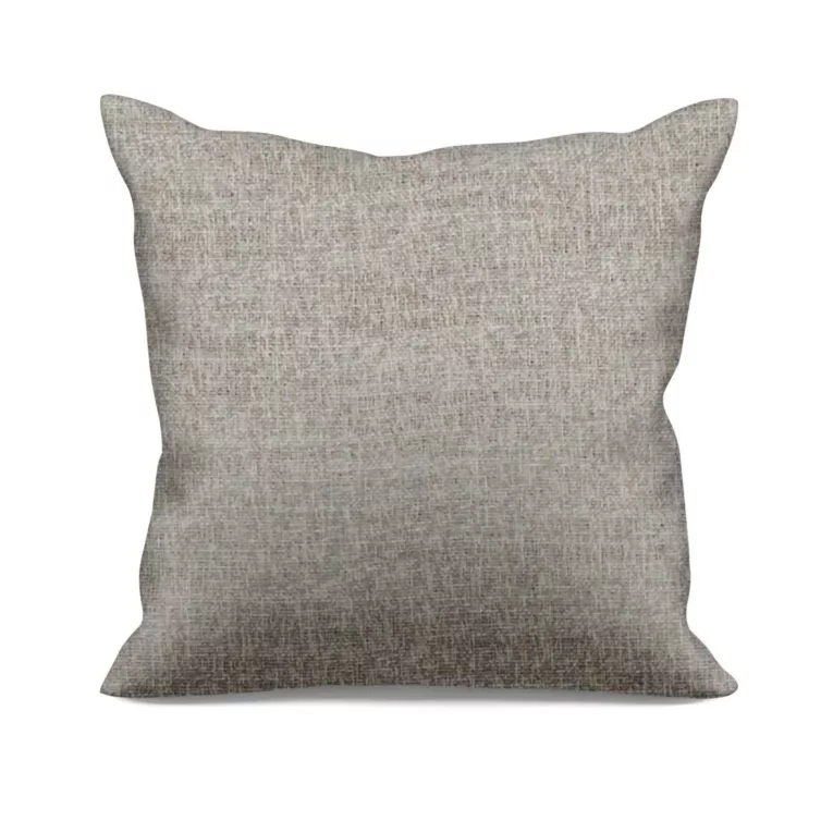 Poszewka szyta FELICITY beżowo jasnoszara o naturalnym splocie w melanżowych odcieniach