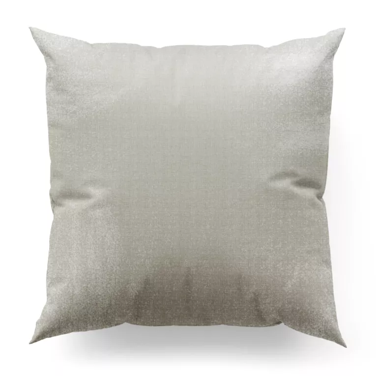 Poszewka szyta JULIETT jasnobeżowa z eleganckiej połyskującej tkaniny przetykanej lureksową nicią