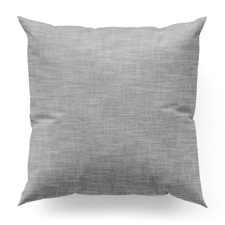 Poszewka na wymiar jasnoszara ze strukturalnej tkaniny typu blackout, zaciemniająca w 100%