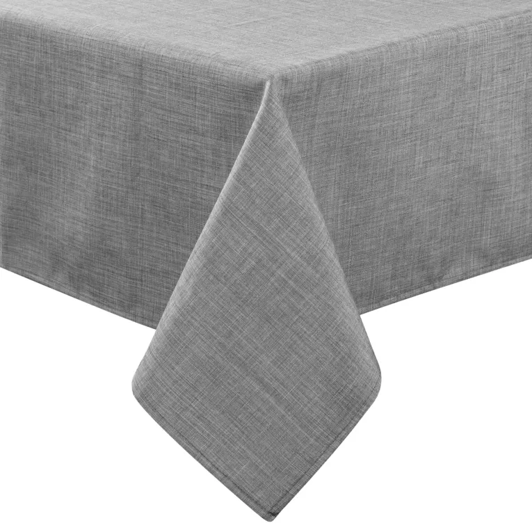 Obrus na stół 140x180 cm srebrny wodoodporny - KATE Eurofirany