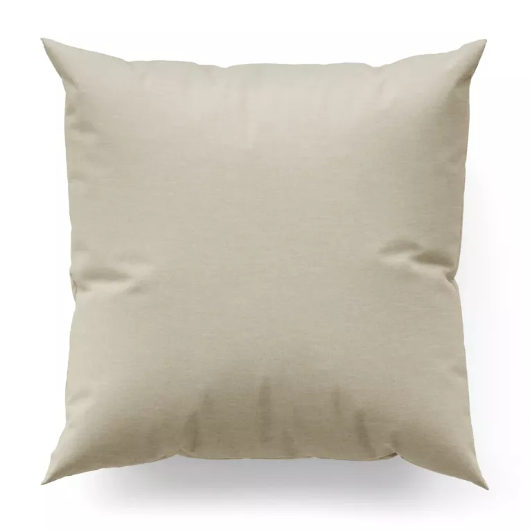 Poszewka szyta kremowa z tkaniny szenilowej z efektem melanżu