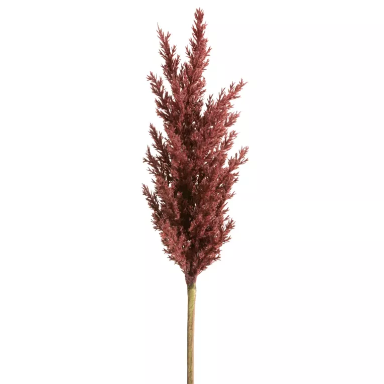 Sztuczny kwiat dekoracyjny TRAWA PAMPASOWA  bordowa Eurofirany