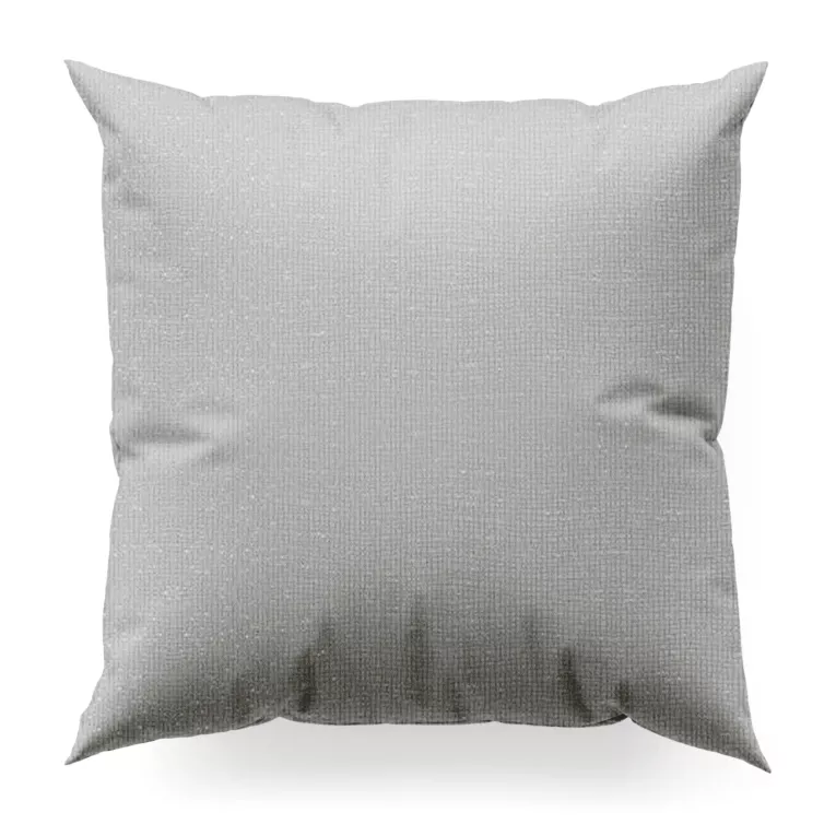 Poszewka szyta JULIETT popielata z eleganckiej połyskującej tkaniny przetykanej lureksową nicią