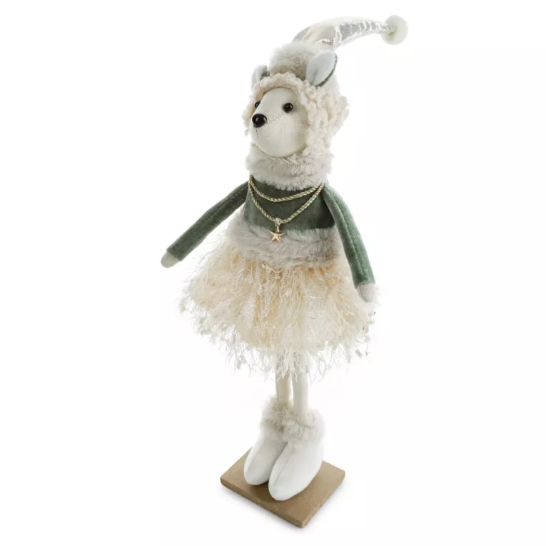 Figurka świąteczna w pastelowych odcieniach Eurofirany