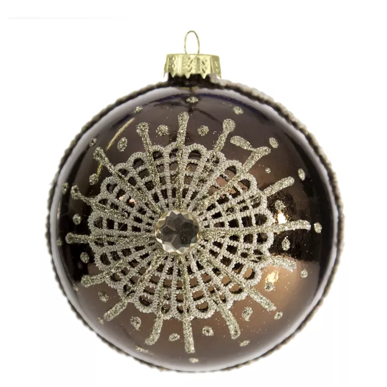 Bombka choinkowa NOAH z gipiurą 8 cm Eurofirany