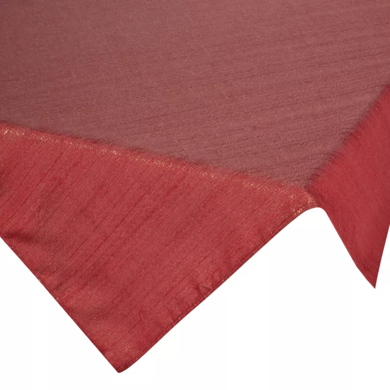Obrus bordowy 85x85 cm przetykany błyszczącą nicią - GLAMO Eurofirany