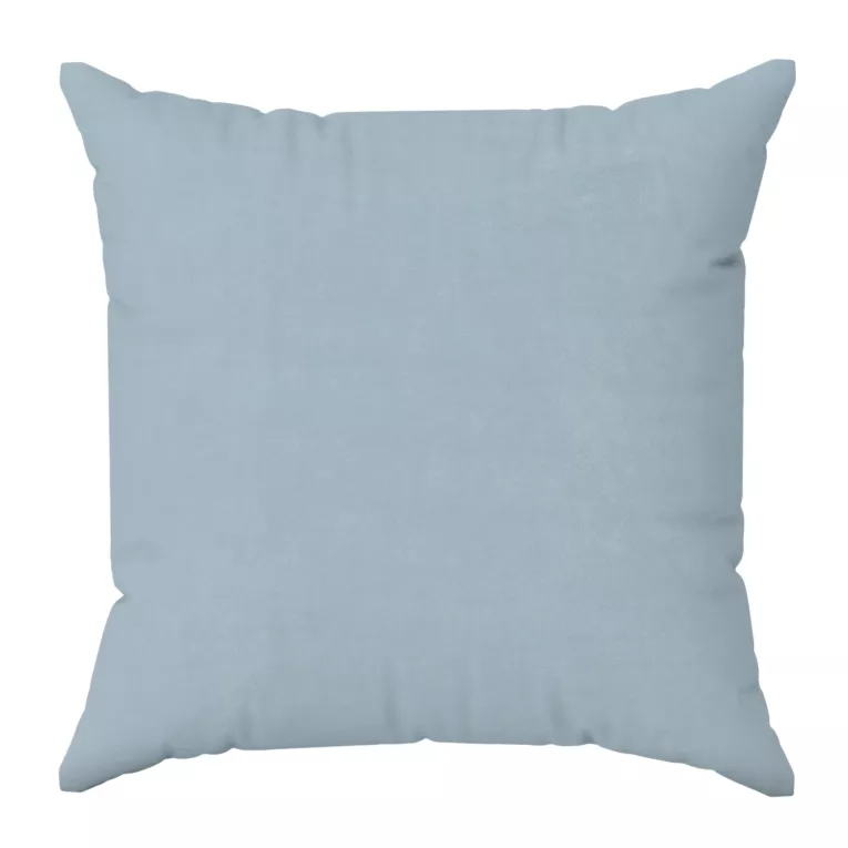 Poszewka szyta ENYA niebieska z miękkiej półmatowej tkaniny welwetowej