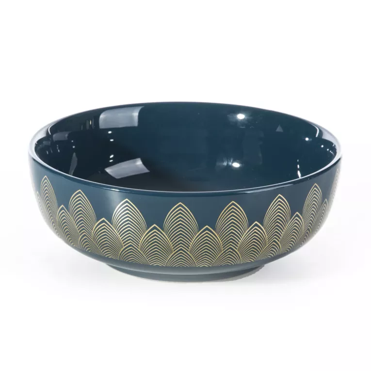 Misa dekoracyjna MAYRA zdobiona geometrycznym nadrukiem Eurofirany