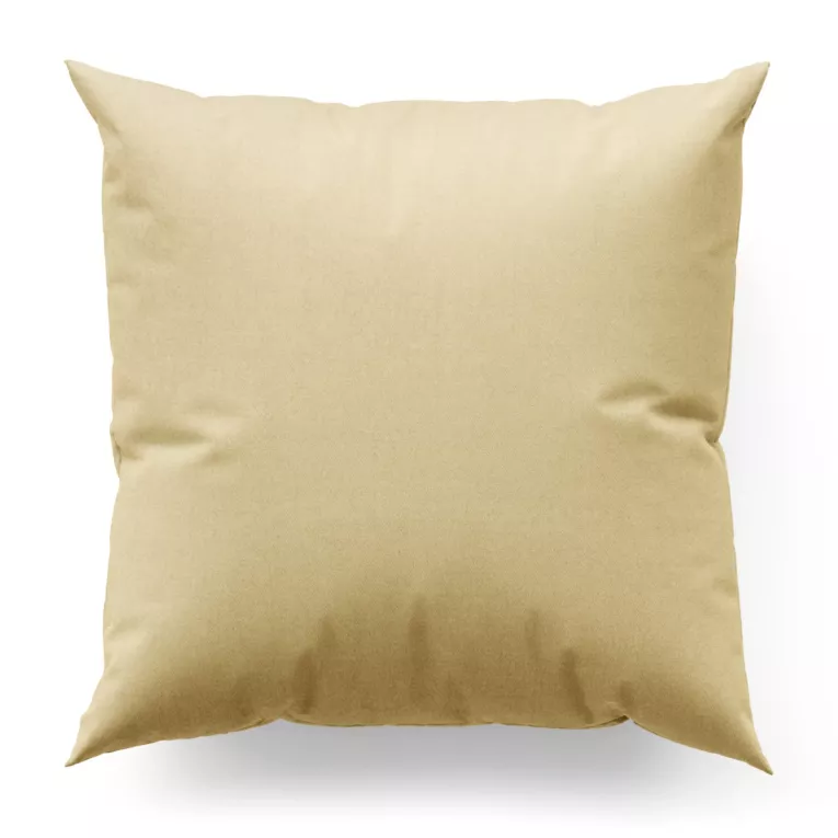 Poszewka na wymiar kremowa z miękkiej tkaniny o welurowej strukturze