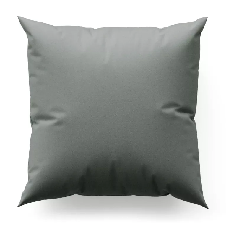 Poszewka szyta jasnostalowa z gładkiej zaciemniającej tkaniny typu dimout