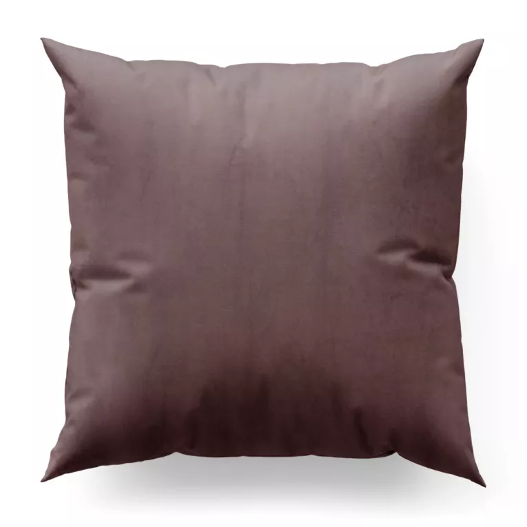 Poszewka szyta ciemnofioletowa z miękkiej półmatowej tkaniny welwetowej