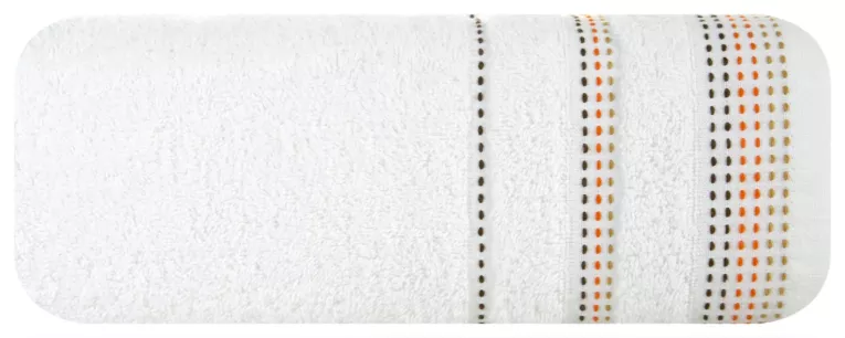 Ręcznik do rąk 30x50 cm bawełniany kolor biały z ozdobnym stębnowaniem 500 g/m2 POLA Eurofirany