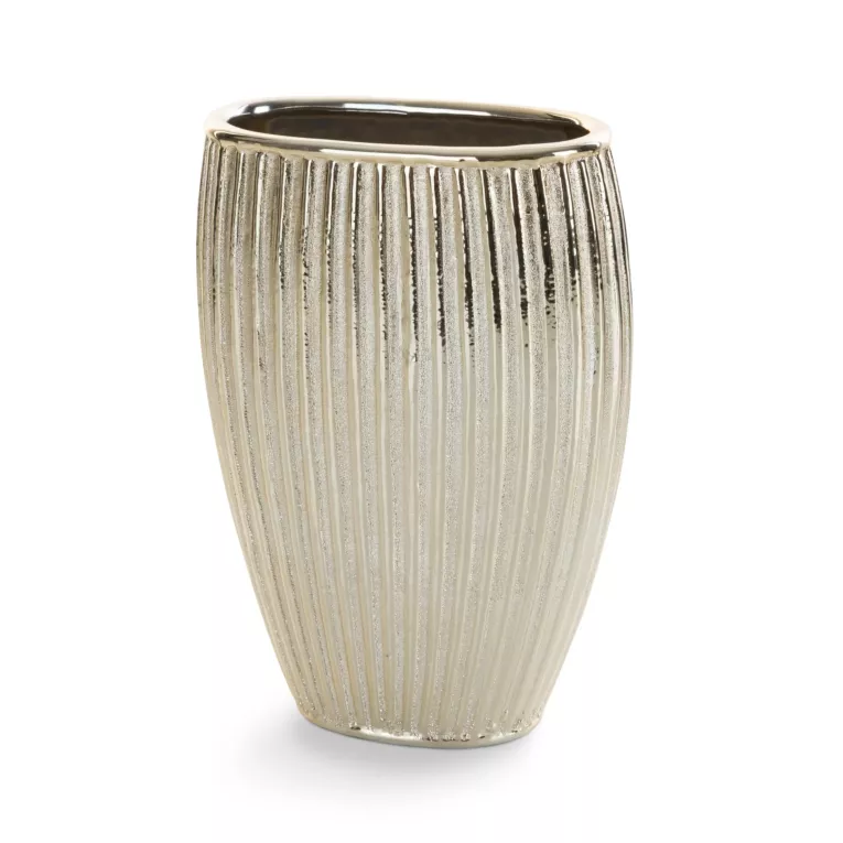 Wazon ceramiczny OMIKA z wytłaczanym wzorem Eurofirany