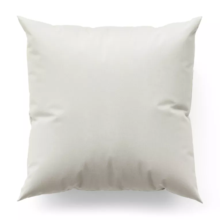 Poszewka szyta kremowa z miękkiej tkaniny w drobny wzór jodełkowy