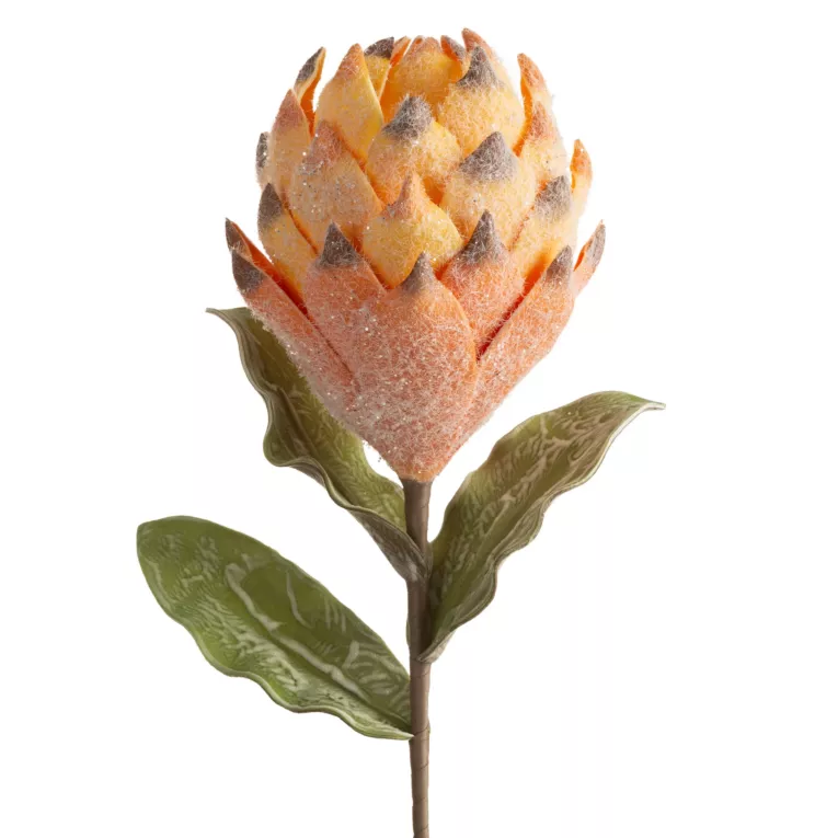 Sztuczny kwiat dekoracyjny KARCZOCH biały Eurofirany