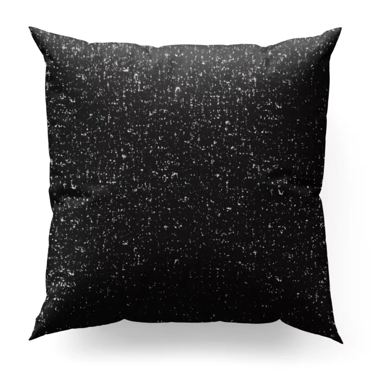 Poszewka na wymiar czarno srebrna z miękkiej tkaniny szenilowej przetykanej błyszczącą nicią Italissima Eva Minge