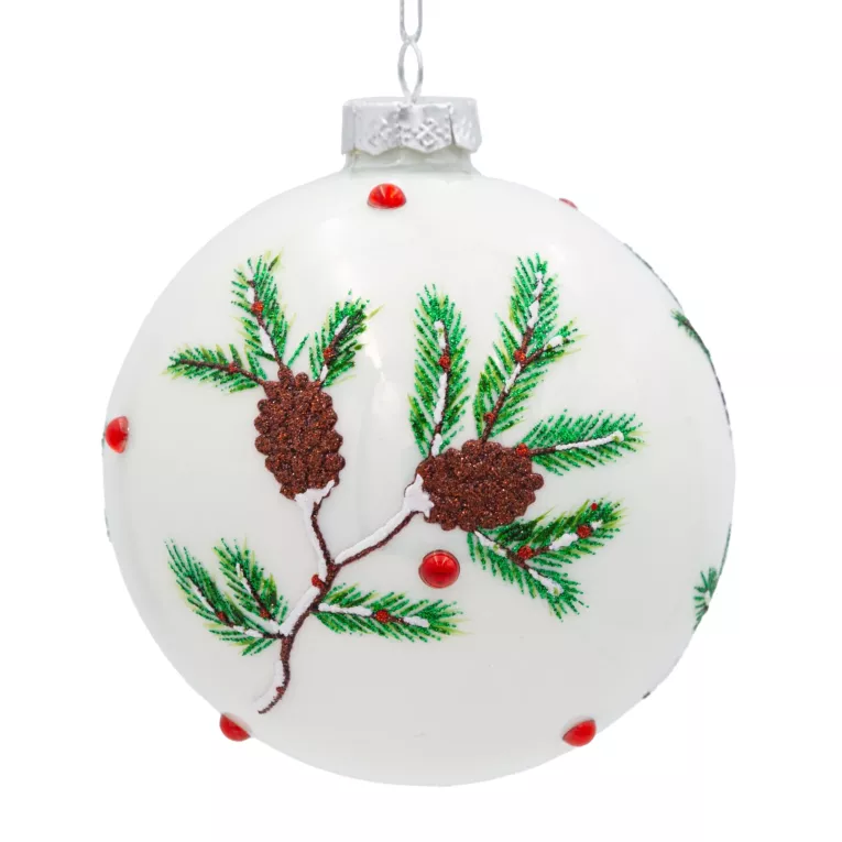 Klasyczna bombka choinkowa ręcznie zdobiona Eurofirany
