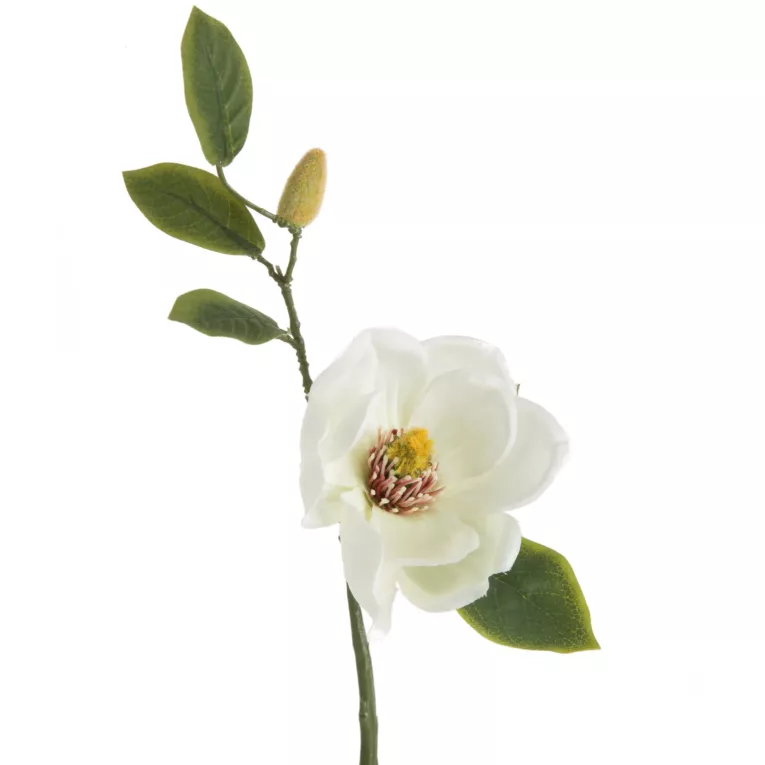 Kwiat sztuczny dekoracyjny Magnolia Eurofirany
