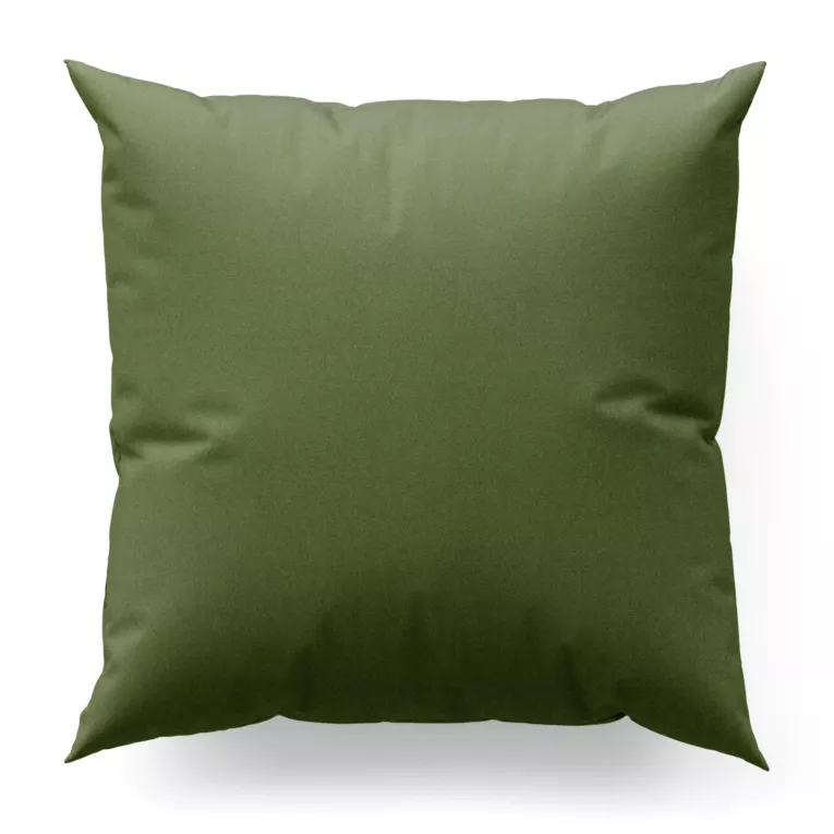 Poszewka szyta zielona z miękkiej tkaniny w drobny wzór jodełkowy