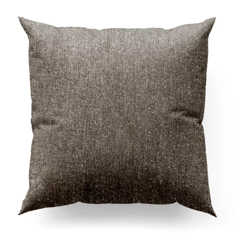 Poszewka szyta SAFIRA brązowa z moherowej połyskującej tkaniny