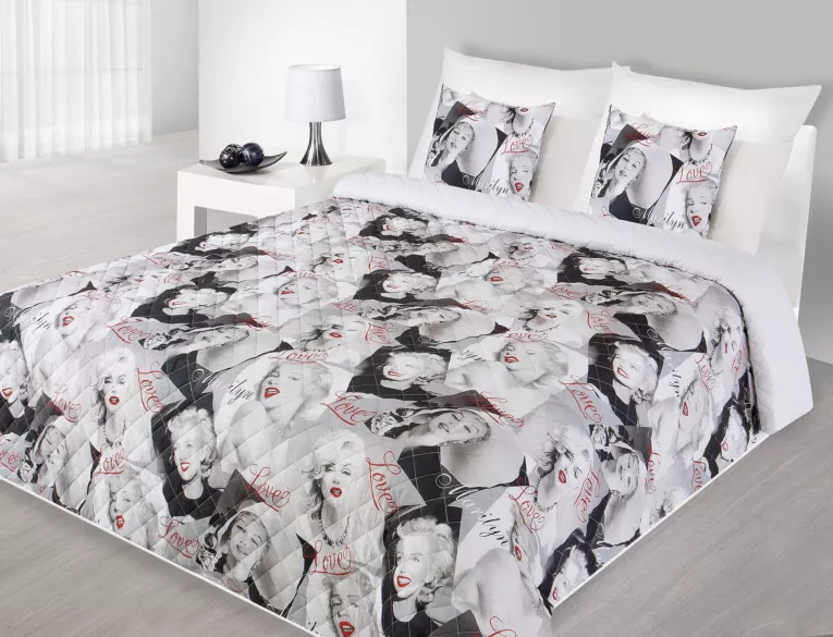 Narzuta w stylu pop-art nadruk Marilyn Monroe Eurofirany