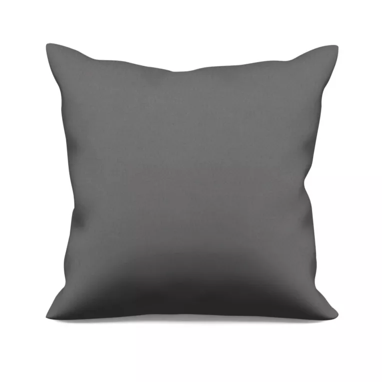 Poszewka szyta stalowa z gładkiej tkaniny typu dimout