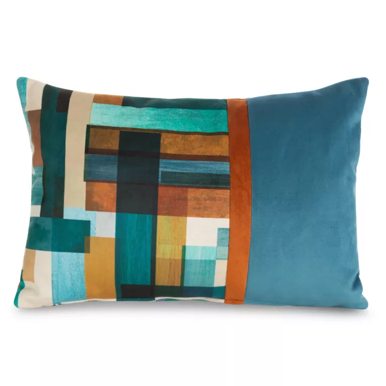 Poszewka dekoracyjna z wypełnieniem TALEH w kubistyczny wzór Eurofirany