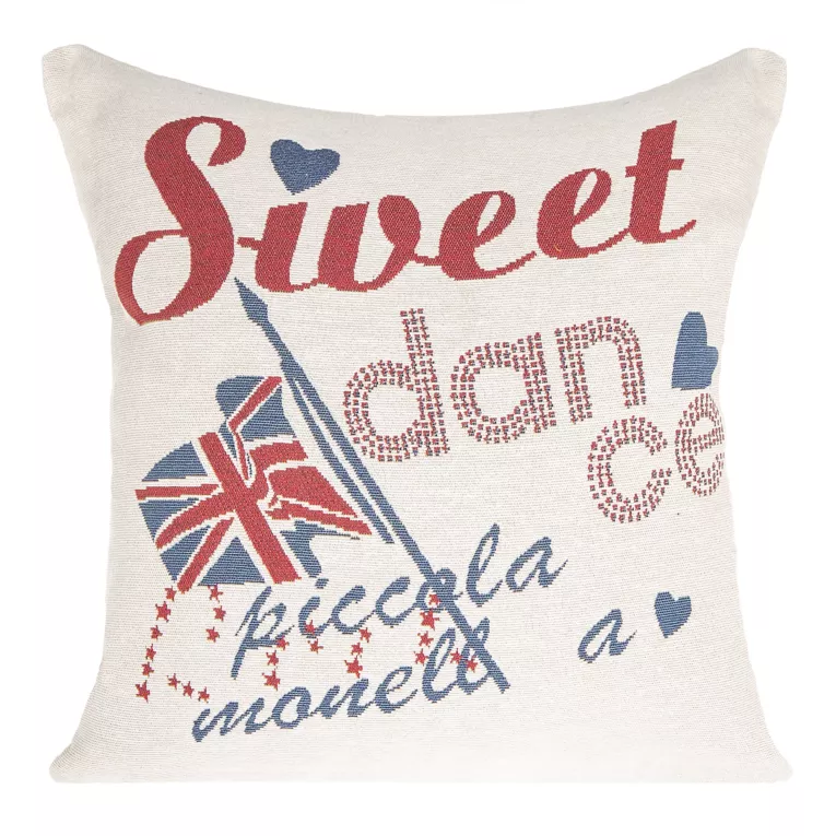 Poszewka na poduszkę 45x45 cm gobelinowa naturalna FLAGE Eurofirany