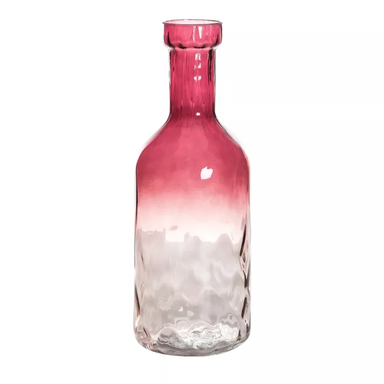 Wazon dekoracyjny CARLY różowy ze szkła artystycznego Eurofirany