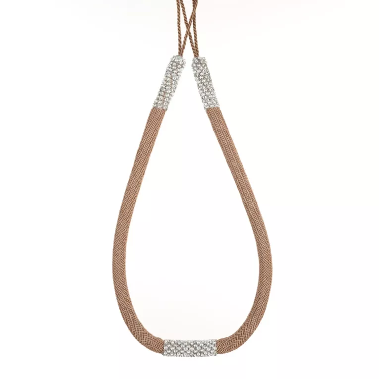 Dekoracyjny sznur do zasłon BLANKA upinacz z kryształkami Eurofirany