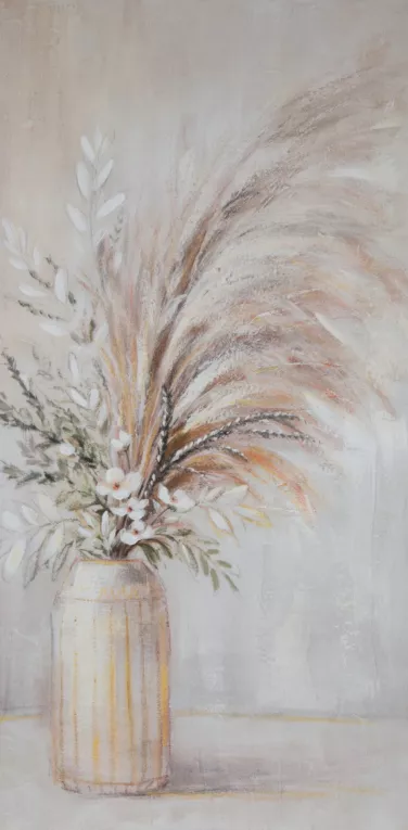 Obraz ręcznie malowany na płótnie trawa pampasowa