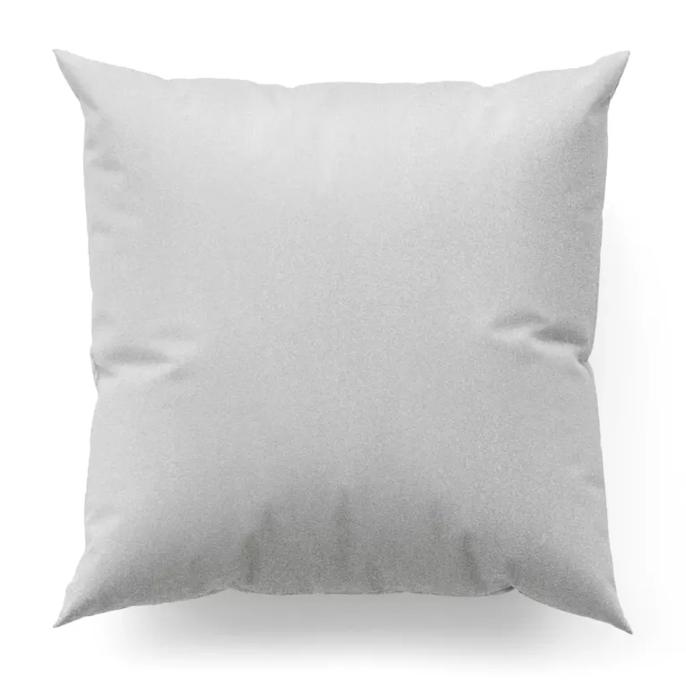 Poszewka szyta biało srebrna z gładkiej tkaniny przeplatanej błyszczącą lureksową nicią