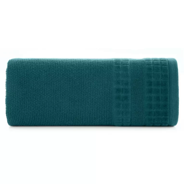 Ręcznik kąpielowy 70x140 cm bawełniany kolor turkusowy z welwetową bordiurą 500 g/m2 CUBA Eurofirany