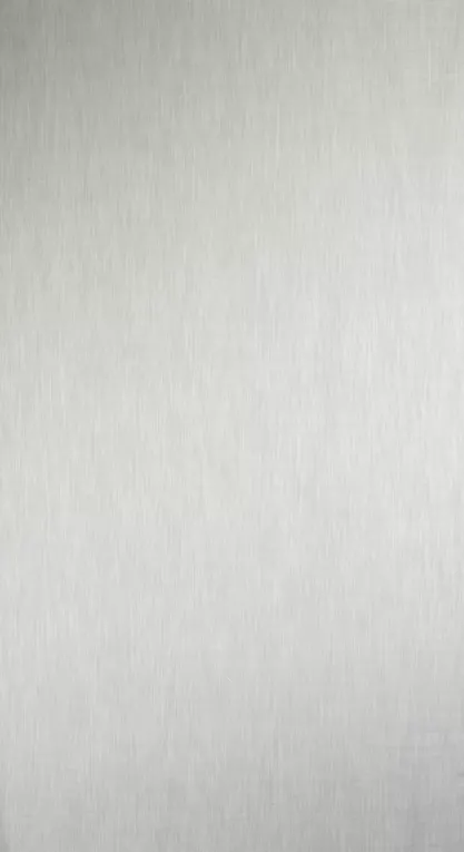 Firana szyta na fleksach srebrna z matowej gęsto tkanej etaminy o naturalnym splocie