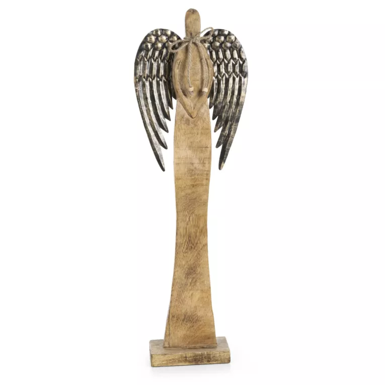 ANIOŁEK drewniana figurka świąteczna Eurofirany