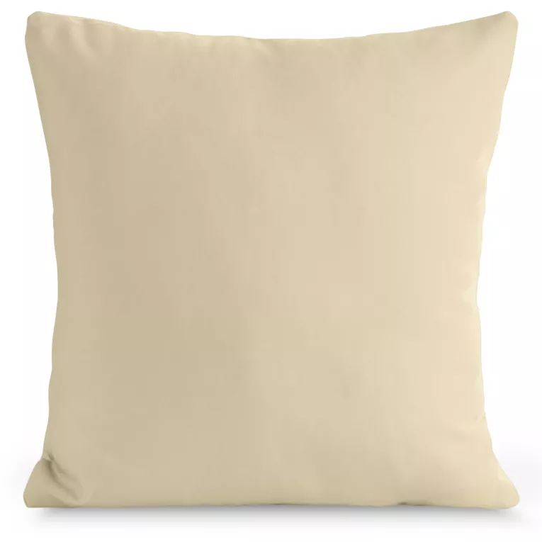 Poszewka na poduszkę 60x60 cm z gładkiej tkaniny wodoodpornej do ogrodu i na taras beżowa GARDEN Eurofirany