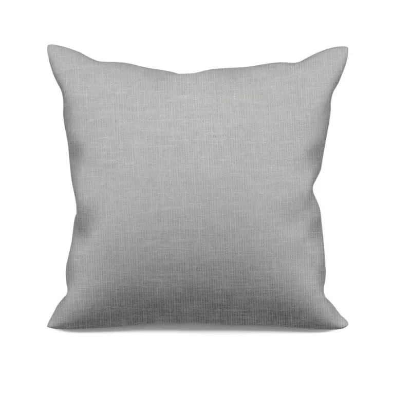 Poszewka szyta popielata z gładkiej, przyjemnej w dotyku tkaniny z efektem melanżu