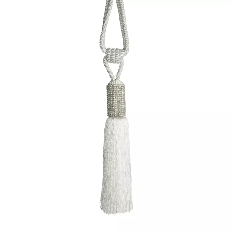 Chwosty, upinacze do zasłon kolor biały 74 cm 1 szt